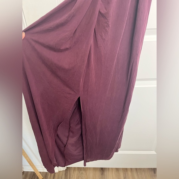 NWT Anthropologie DOLAN Sleeveless Draped Maxi Dress in Wine Size Large - Picture 11 of 16